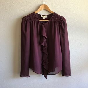 Moulinette Soeurs Wine Button Up